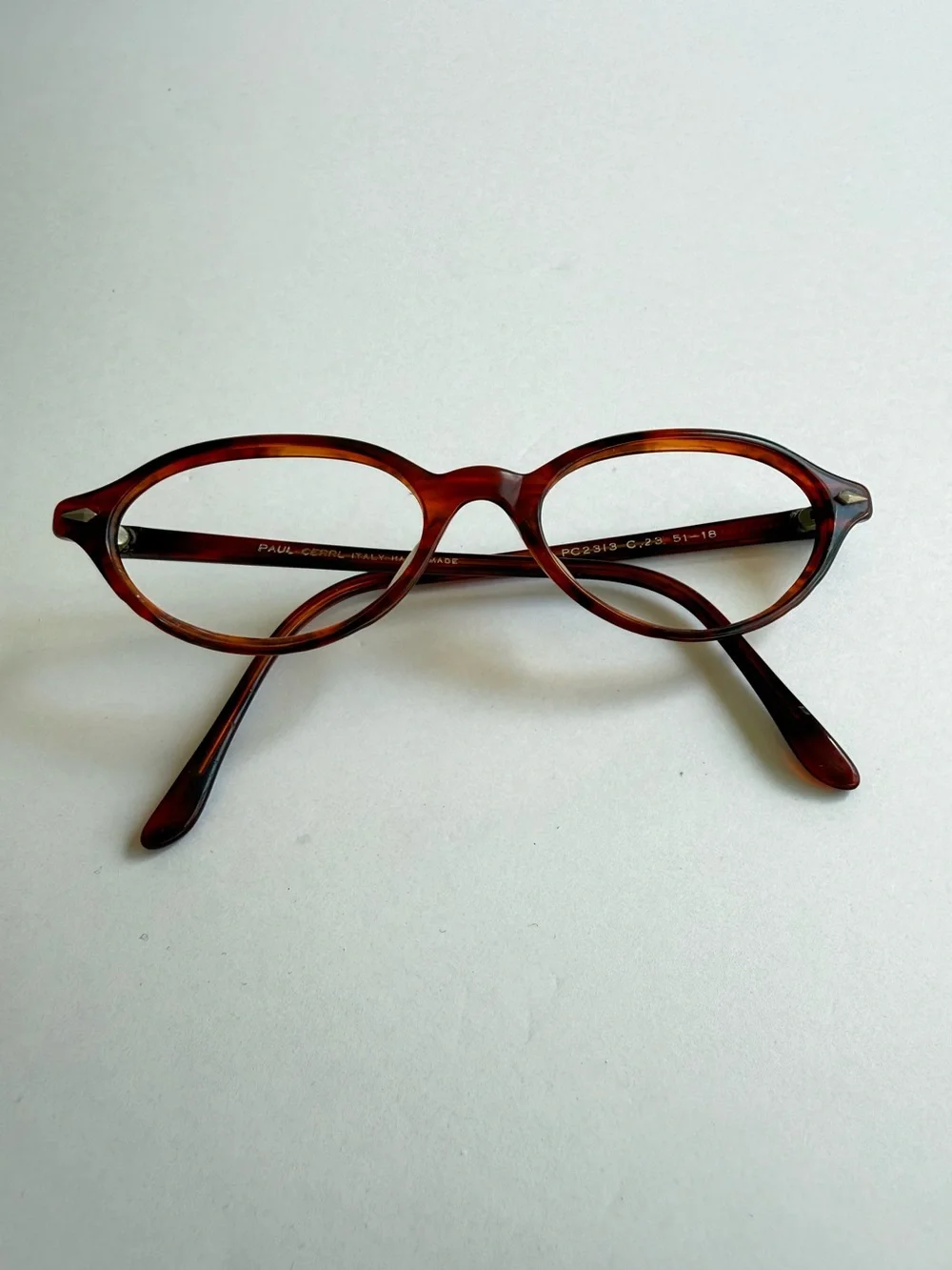 Vintage Italy Handmade Tortoise Shell Glasses Frames PC 2313